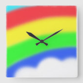 Horloge Carrée Rainbow clock (Recto)