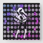 Horloge Carrée Rainbow girlfriend (Recto)