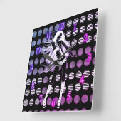 Horloge Carrée Rainbow girlfriend (Angle)