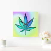 Horloge Carrée Rainbow Love (Maison)