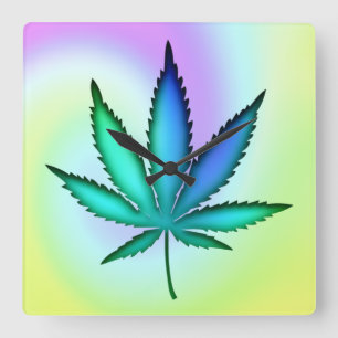 Horloge Carrée Rainbow Love 