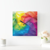 Horloge Carrée Rainbow Prism (Maison)