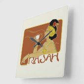 Horloge Carrée Rajah (Angle)