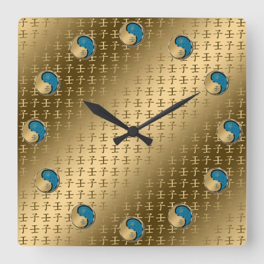 Horloge Carrée Rat d'eau (Recto)