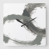 Horloge Carrée Réaction circulaire (Recto)