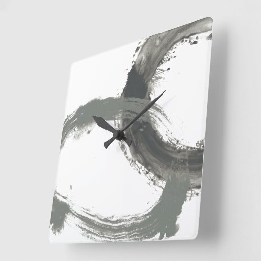 Horloge Carrée Réaction circulaire (Angle)