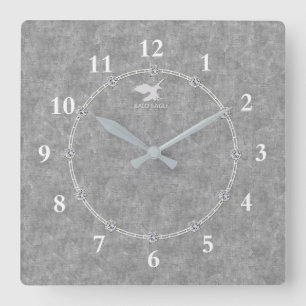 Horloge Carrée Real platinum Modern Decorated 3-c Wall Clock Sale