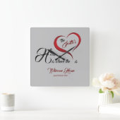 Horloge Carrée Réchauffement domestique (Maison)