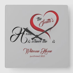 Horloge Carrée Réchauffement domestique