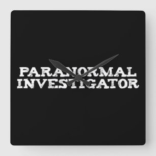 Horloge Carrée Recherche paranormale Chasse aux fantômes