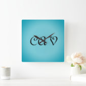 Horloge Carrée Recoleta Cornflower Bleu (Maison)