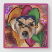 HORLOGE CARRÉE RÉCUPÉRATION DE LABRADOR (Recto)