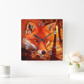 Horloge Carrée Red Fox (Maison)