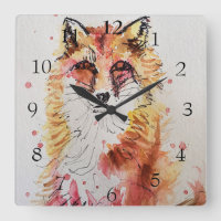 Red Fox Cute Art Whimsical Woodland Animal