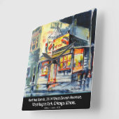 Horloge Carrée Red Hot Ranch, Chicago, Illinois (1952-1985) (Angle)