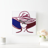 Horloge Carrée Red Lady (Maison)