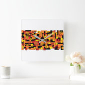 Horloge Carrée red mélimélo (Maison)