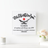 Horloge Carrée Red Star Inn Restaurant, Chicago, IL (Maison)