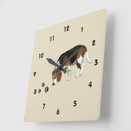 Horloge Carrée Redneck Wall Clock (Angle)