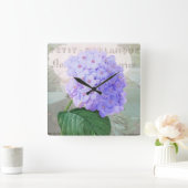 Horloge Carrée Redoute Hydrangea Shabby French Accent Clock (Maison)