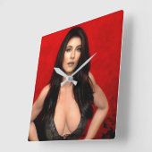 Horloge Carrée RedSide wall clock (Angle)