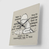 Horloge Carrée Réflect (Angle)