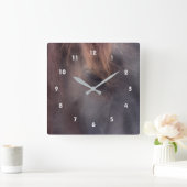 Horloge Carrée Réflexions Oeil D'Un Animal Cheval (Maison)