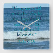 Horloge Carrée Refuser (Recto)