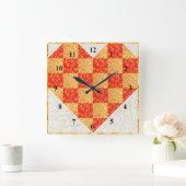 Horloge Carrée Regard piqué belle par orange (Maison)