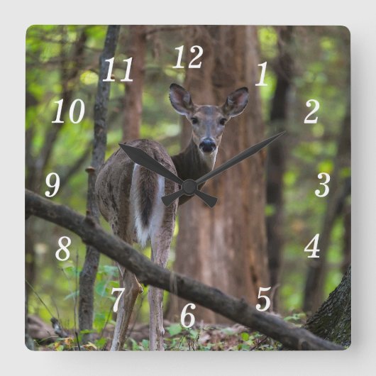Horloge Carrée Regarder l'horloge murale peinte (Recto)