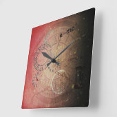 Horloge Carrée Relativity of time art (Angle)