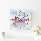 Horloge Carrée Relaxant (Maison)