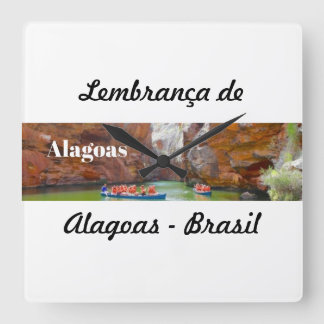 Horloge Carrée Relogio lembrança de Alagoas