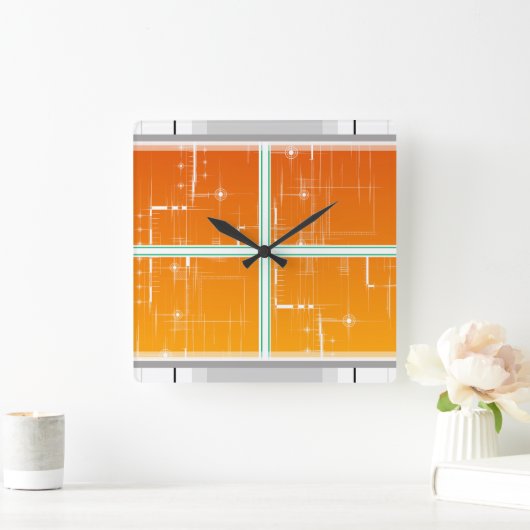 Horloge Carrée Reloj (Maison)