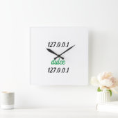 Horloge Carrée Reloj 127.0.0.1 dulce 127.0.0.1 (Maison)