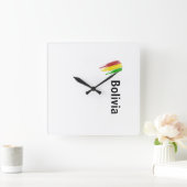 Horloge Carrée Reloj Bolivia (Maison)