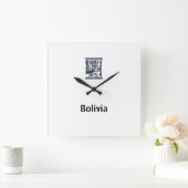 Horloge Carrée Reloj chaski boliviano (Maison)