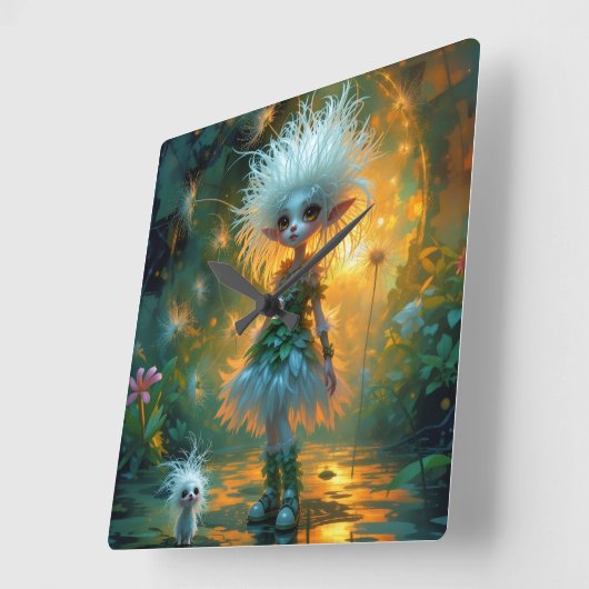 Horloge Carrée Reloj de Pared (Angle)