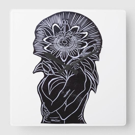 Horloge Carrée Reloj de pared (Recto)