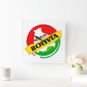 Horloge Carrée Reloj hecho en Bolivie (Maison)