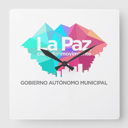 Horloge Carrée Reloj La Paz (Recto)