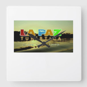 Horloge Carrée Reloj La Paz turistica