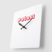 Horloge Carrée Reloj Potosi (Angle)