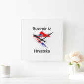 Horloge Carrée Reloj recuerdo de Croacia (Maison)