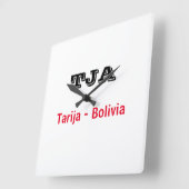 Horloge Carrée Reloj Tarija Bolivia (Angle)