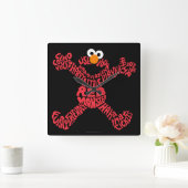 Horloge Carrée Remplissage Motif Elmo (Maison)