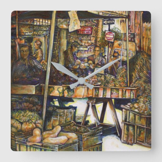 Horloge Carrée Rend la créativité plus éclatante (Recto)