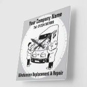 Horloge Carrée Réparations et remplacement de pare-brise (Angle)