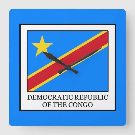 Horloge Carrée République démocratique du Congo (Recto)