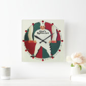 HORLOGE CARRÉE RESTAURANT CHEF CUISINE NOURRITURE, RESTAURANT (Maison)